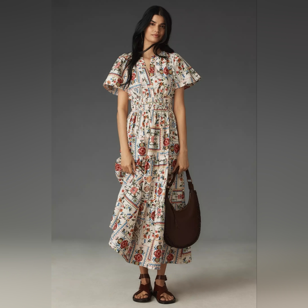 NWT Anthropologie Somerset Maxi Dress Size Xs